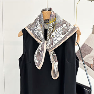 MaraSilk Pure Mulberry Silk Scarf Square Crepe Satin MS61-73