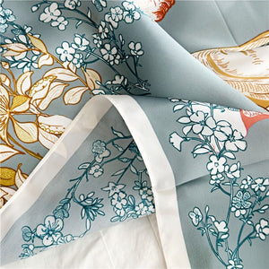 MaraSilk Pure Mulberry Silk Scarf Square Crepe Satin MS61-83