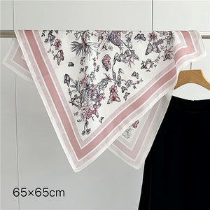 MaraSilk Pure Mulberry Silk Scarf Square Crepe Satin MS61-97