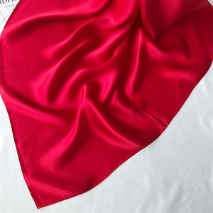MaraSilk Pure Mulberry Silk Scarf Square Crepe Satin MS62-1