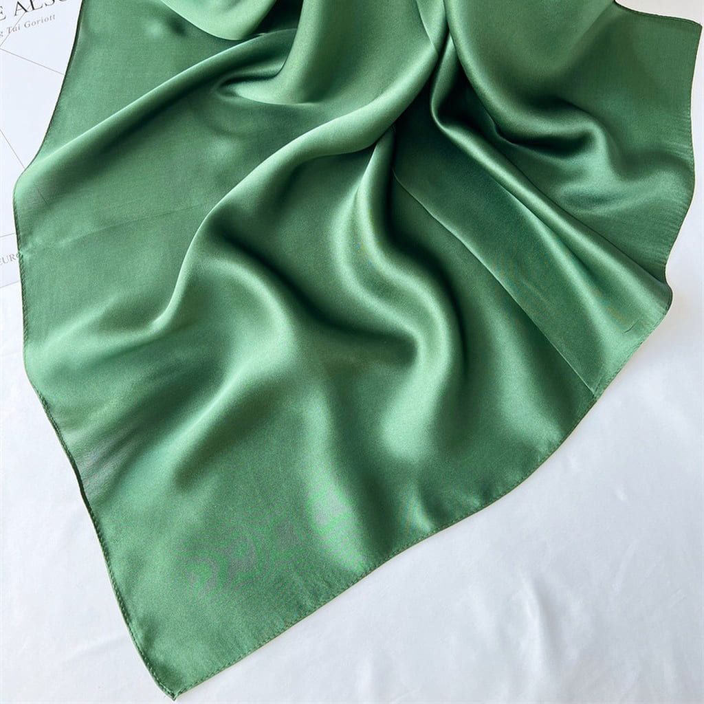 MaraSilk Pure Mulberry Silk Scarf Square Crepe Satin MS62-13