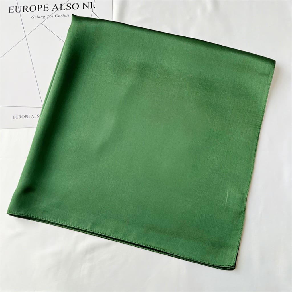 MaraSilk Pure Mulberry Silk Scarf Square Crepe Satin MS62-15