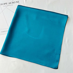 MaraSilk Pure Mulberry Silk Scarf Square Crepe Satin MS62-19