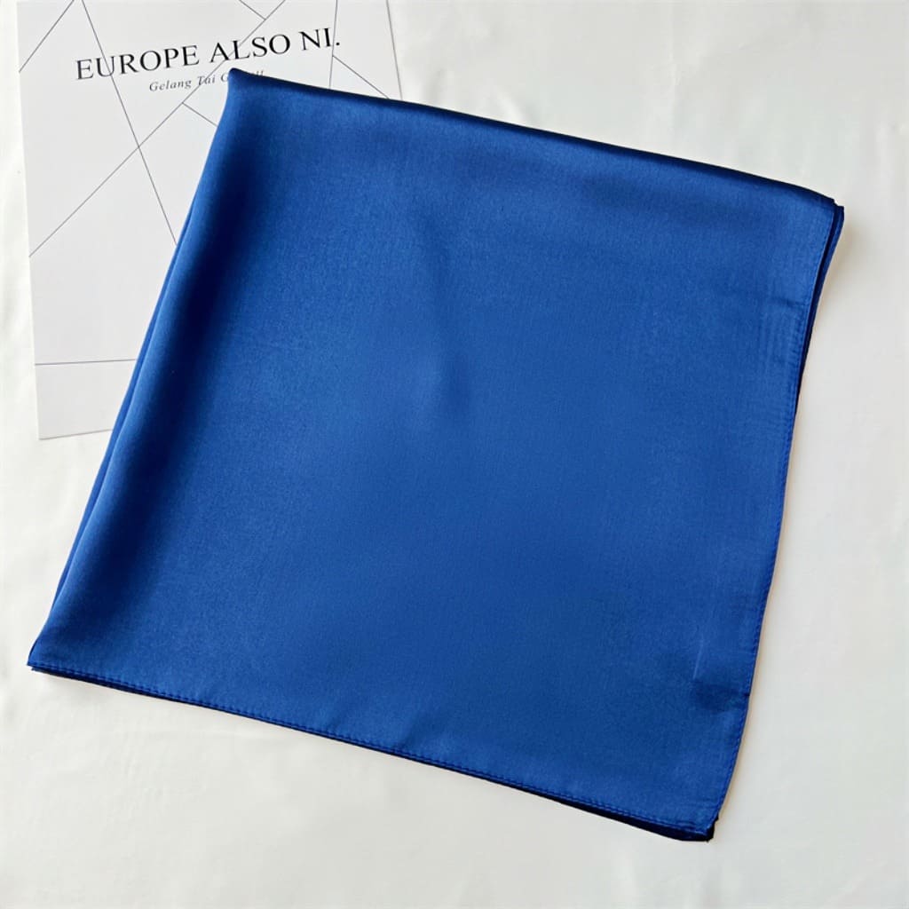 MaraSilk Pure Mulberry Silk Scarf Square Crepe Satin MS62-23