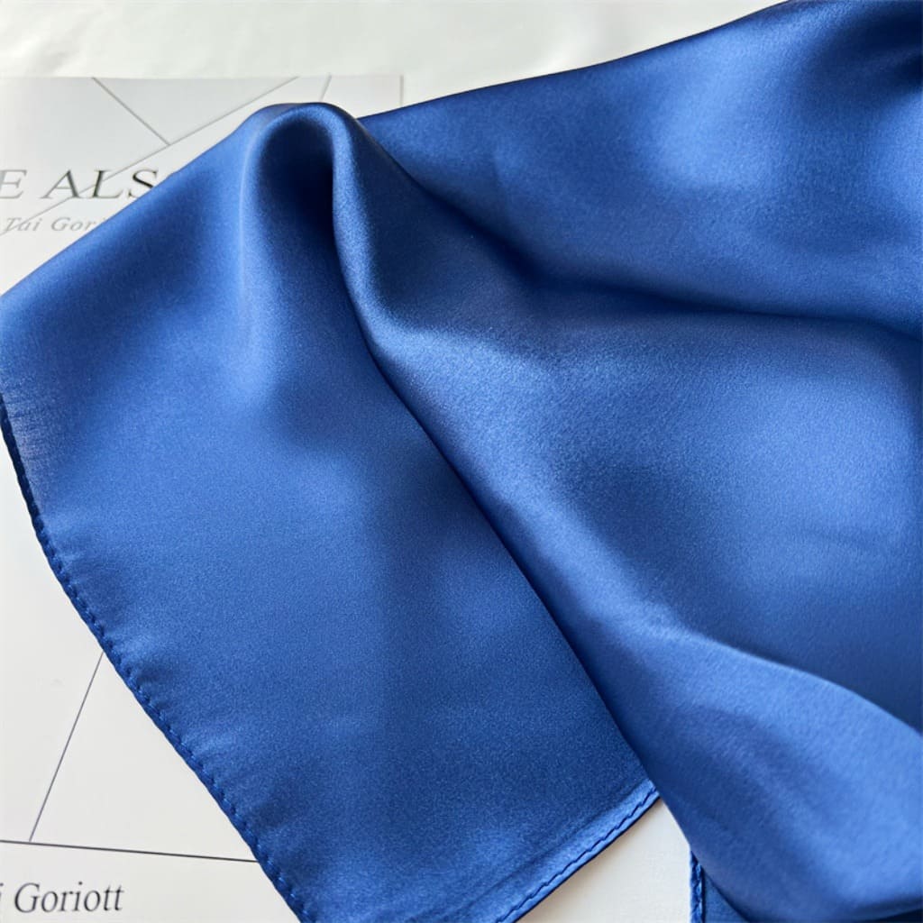 MaraSilk Pure Mulberry Silk Scarf Square Crepe Satin MS62-24