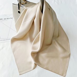 MaraSilk Pure Mulberry Silk Scarf Square Crepe Satin MS62-26