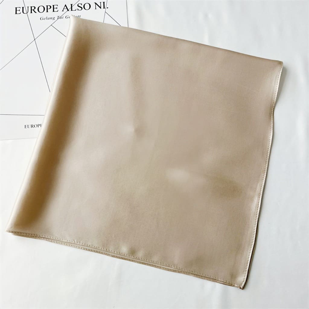 MaraSilk Pure Mulberry Silk Scarf Square Crepe Satin MS62-27