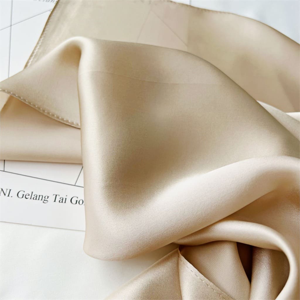 MaraSilk Pure Mulberry Silk Scarf Square Crepe Satin MS62-28