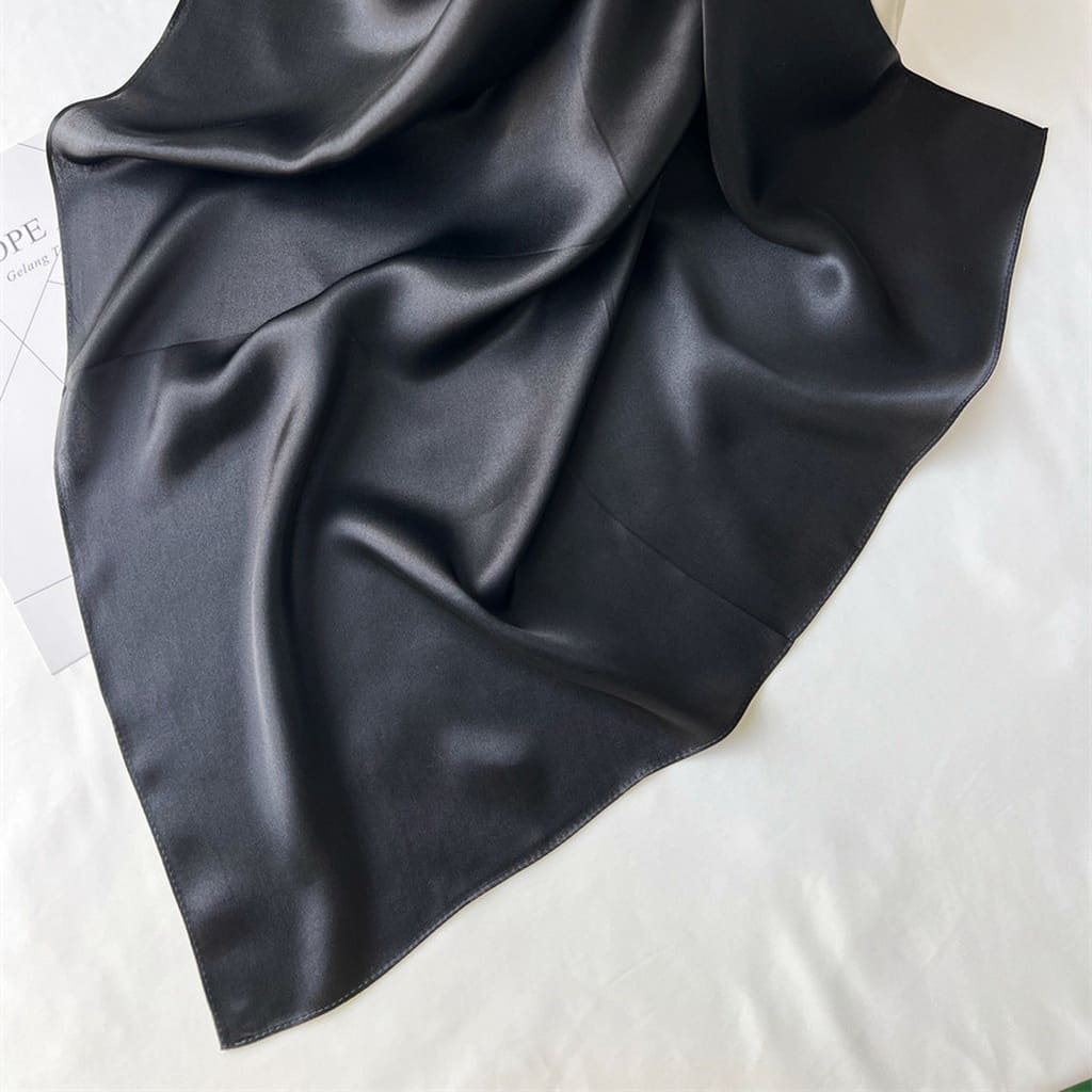MaraSilk Pure Mulberry Silk Scarf Square Crepe Satin MS62-29