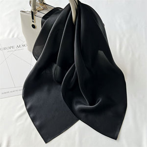 MaraSilk Pure Mulberry Silk Scarf Square Crepe Satin MS62-30