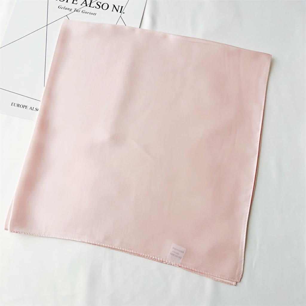 MaraSilk Pure Mulberry Silk Scarf Square Crepe Satin MS62-34
