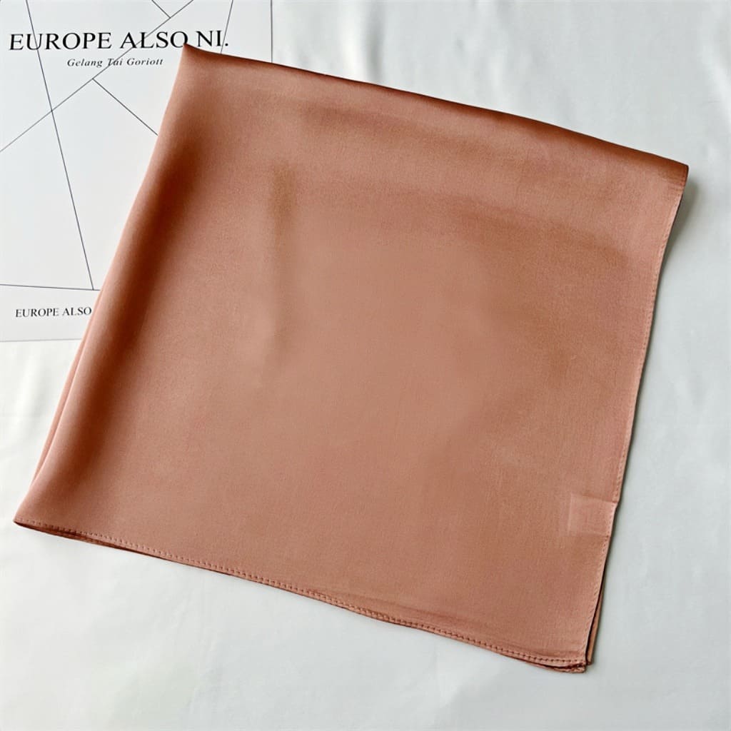 MaraSilk Pure Mulberry Silk Scarf Square Crepe Satin MS62-42