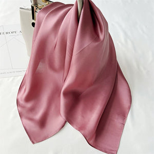 MaraSilk Pure Mulberry Silk Scarf Square Crepe Satin MS62-45