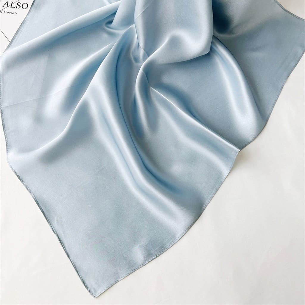 MaraSilk Pure Mulberry Silk Scarf Square Crepe Satin MS62-9