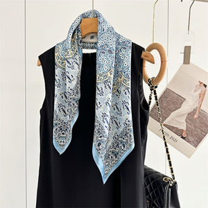 MaraSilk Pure Mulberry Silk Scarf Square Crepe Satin MS63-6