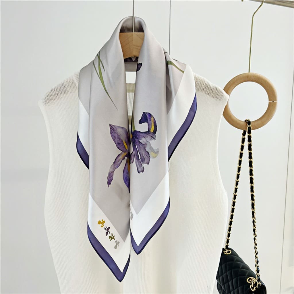 MaraSilk Pure Mulberry Silk Scarf - Square Crepe Satin MS65