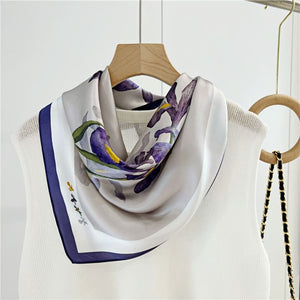 MaraSilk Pure Mulberry Silk Scarf - Square Crepe Satin MS65