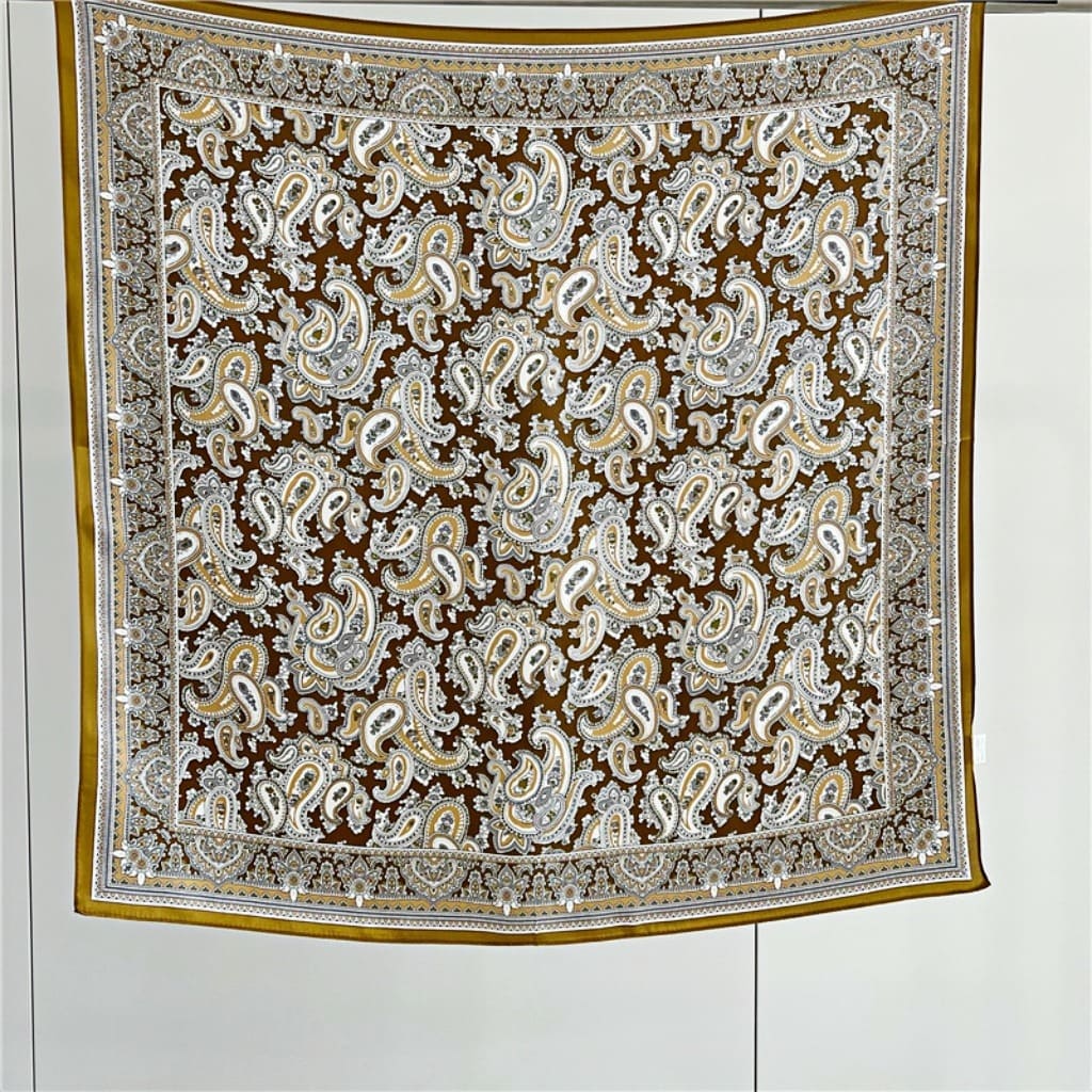 MaraSilk Pure Mulberry Silk Scarf - Square Crepe Satin MS66 25" x 25" MS6601