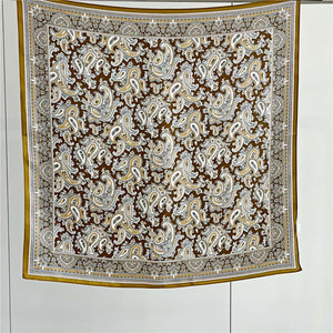 MaraSilk Pure Mulberry Silk Scarf - Square Crepe Satin MS66 25" x 25" MS6601