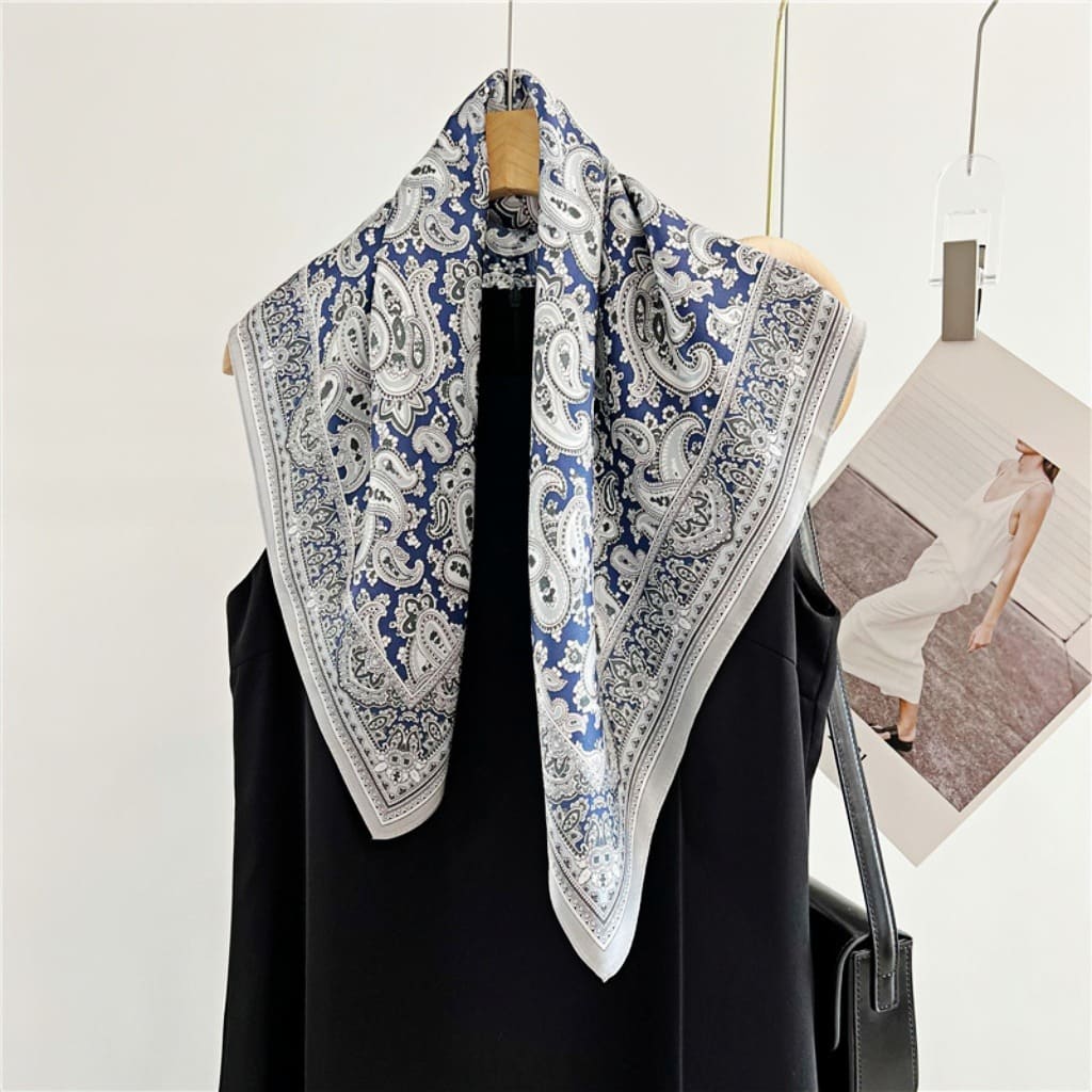 MaraSilk Pure Mulberry Silk Scarf - Square Crepe Satin MS66