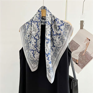 MaraSilk Pure Mulberry Silk Scarf - Square Crepe Satin MS66