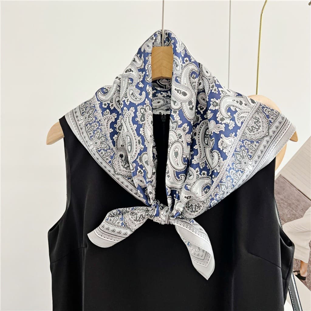 MaraSilk Pure Mulberry Silk Scarf - Square Crepe Satin MS66