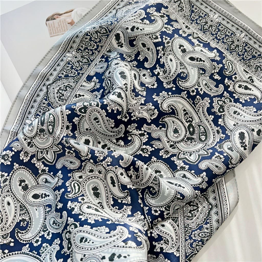 MaraSilk Pure Mulberry Silk Scarf - Square Crepe Satin MS66