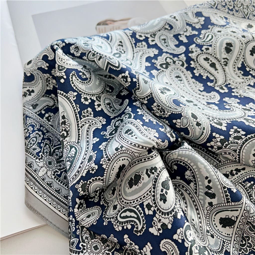 MaraSilk Pure Mulberry Silk Scarf - Square Crepe Satin MS66