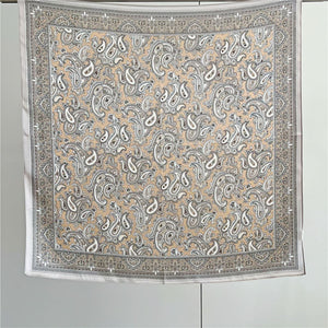 MaraSilk Pure Mulberry Silk Scarf - Square Crepe Satin MS66 25" x 25" MS6603