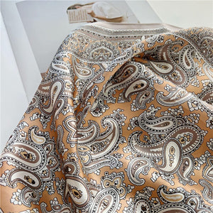 MaraSilk Pure Mulberry Silk Scarf - Square Crepe Satin MS66