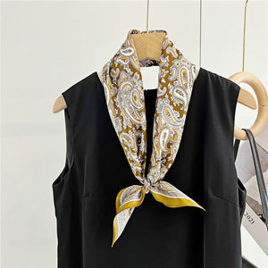 MaraSilk Pure Mulberry Silk Scarf - Square Crepe Satin MS66