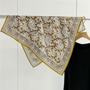 MaraSilk Pure Mulberry Silk Scarf - Square Crepe Satin MS66