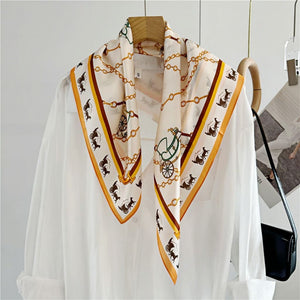 MaraSilk Pure Mulberry Silk Scarf - Square Crepe Satin MS67