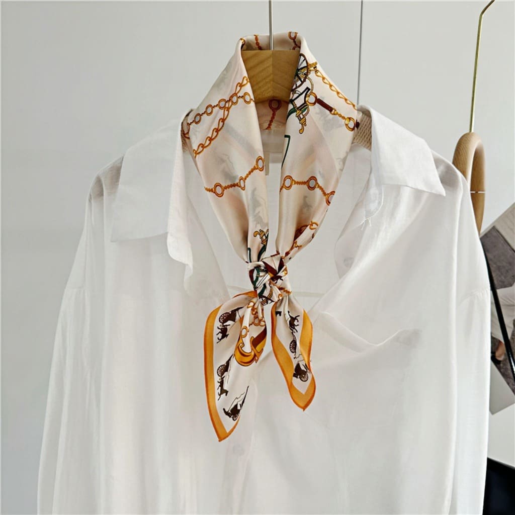 MaraSilk Pure Mulberry Silk Scarf - Square Crepe Satin MS67