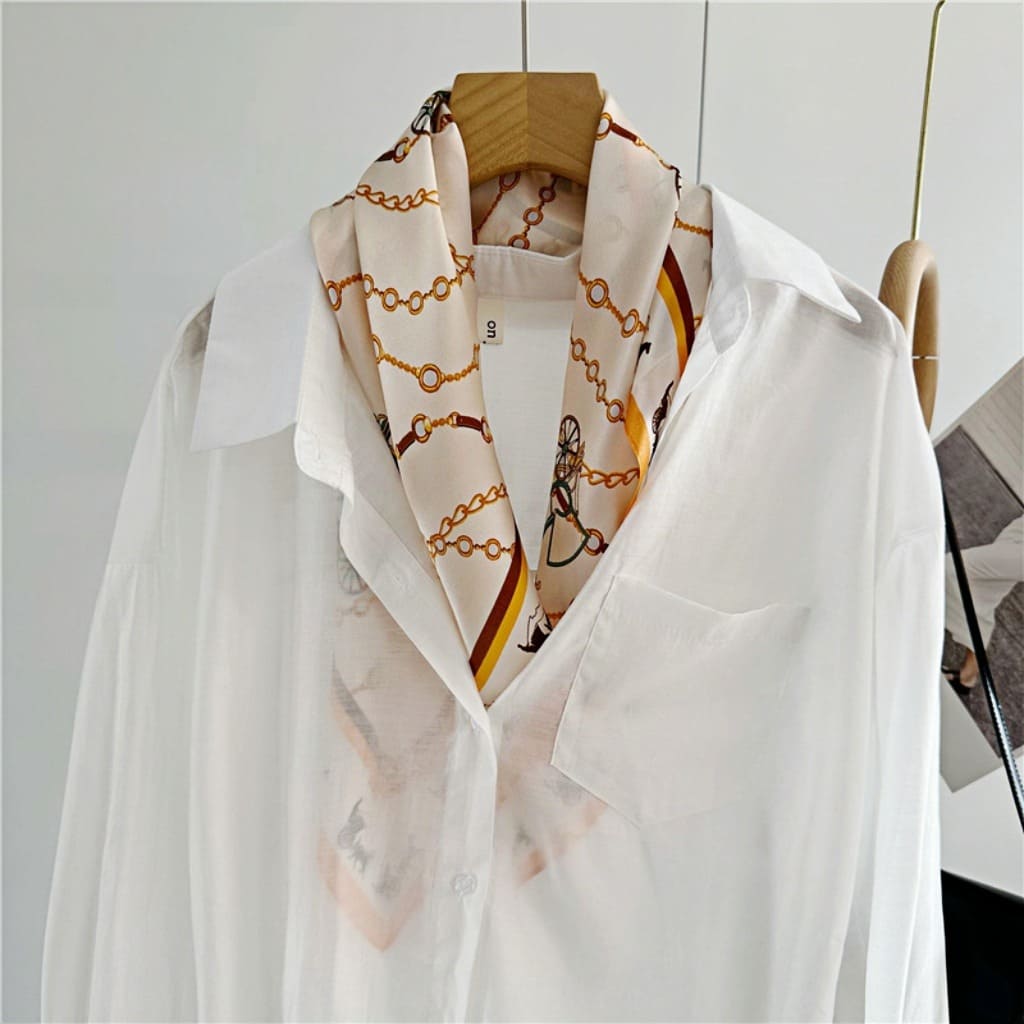 MaraSilk Pure Mulberry Silk Scarf - Square Crepe Satin MS67