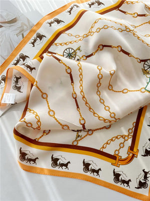 MaraSilk Pure Mulberry Silk Scarf - Square Crepe Satin MS67