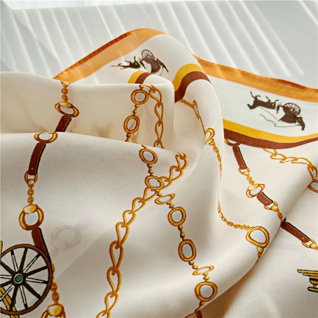 MaraSilk Pure Mulberry Silk Scarf - Square Crepe Satin MS67