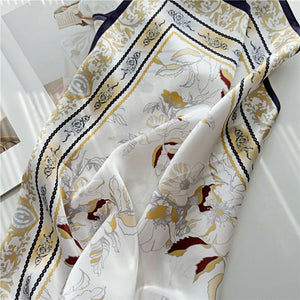 MaraSilk Pure Mulberry Silk Scarf - Square Crepe Satin MS67