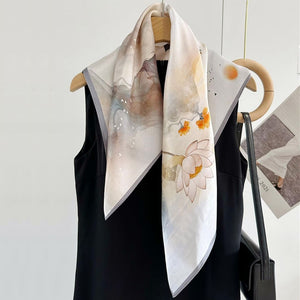 MaraSilk Pure Mulberry Silk Scarf - Square Crepe Satin MS67