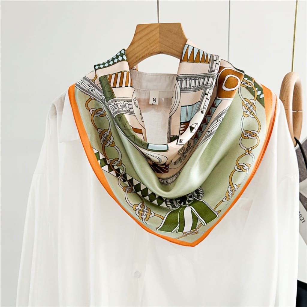 MaraSilk Pure Mulberry Silk Scarf - Square Crepe Satin MS67