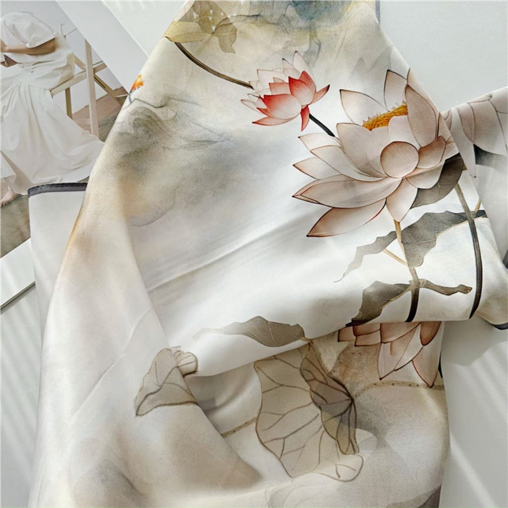 MaraSilk Pure Mulberry Silk Scarf - Square Crepe Satin MS67