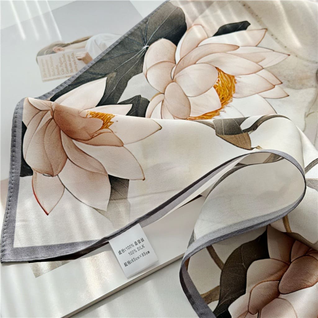 MaraSilk Pure Mulberry Silk Scarf - Square Crepe Satin MS67