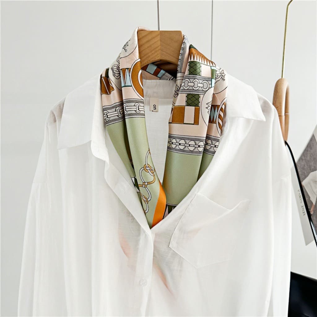 MaraSilk Pure Mulberry Silk Scarf - Square Crepe Satin MS67