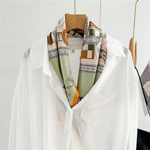 MaraSilk Pure Mulberry Silk Scarf - Square Crepe Satin MS67