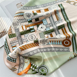 MaraSilk Pure Mulberry Silk Scarf - Square Crepe Satin MS67