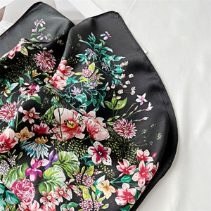 MaraSilk Pure Mulberry Silk Scarf - Square Crepe Satin MS68