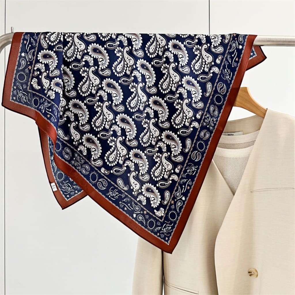 MaraSilk Pure Mulberry Silk Scarf - Square Crepe Satin MS69