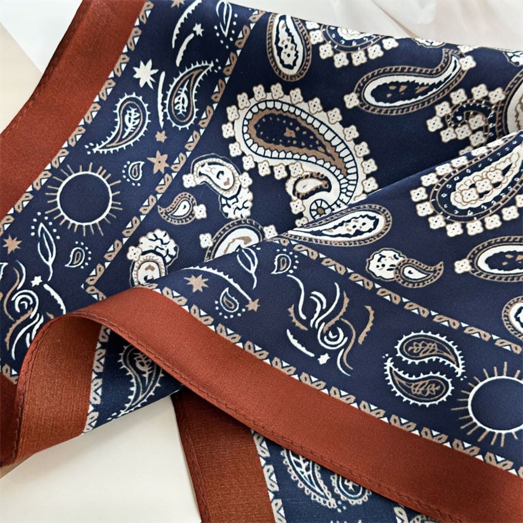 MaraSilk Pure Mulberry Silk Scarf - Square Crepe Satin MS69