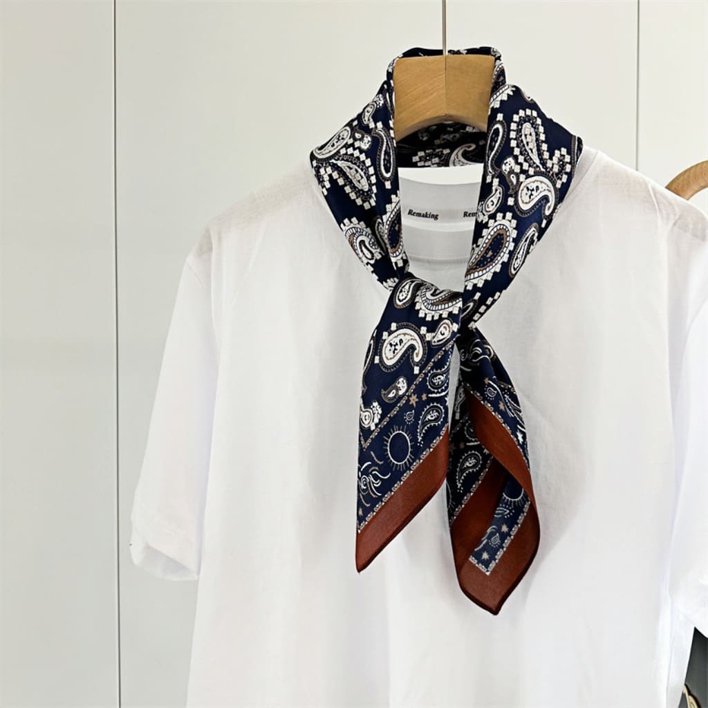 MaraSilk Pure Mulberry Silk Scarf - Square Crepe Satin MS69