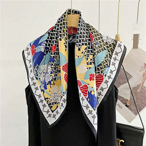 MaraSilk Pure Mulberry Silk Scarf - Square Crepe Satin MS71